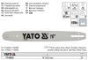 YATO YT-84935 Láncfűrész láncvezető 16" 3/8" 1,3 mm