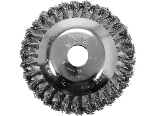 YATO YT-85141 Döntött sodrott körkefe 150 x 25,4 mm fűkaszához, fűszegélyvágóhoz