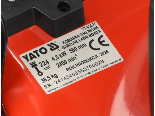 YATO YT-85537 Önjáró benzines fűnyíró 560 mm