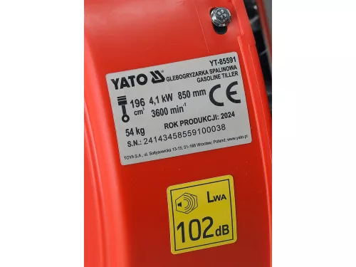 YATO YT-85591 Benzines kapálógép 35/85 cm 196 cm3