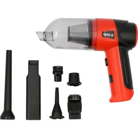   YATO YT-85687 Autós porszívó fúvó funkcióval 7,4V 2 x 2 Ah akkuval