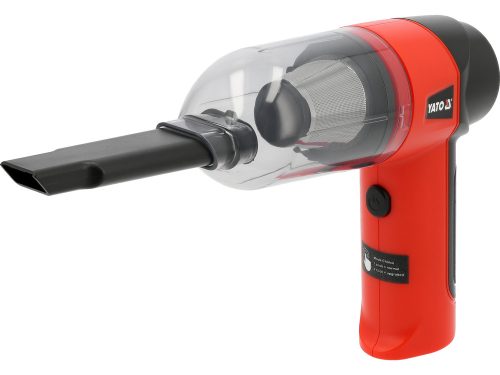 YATO YT-85687 Autós porszívó fúvó funkcióval 7,4V 2 x 2 Ah akkuval