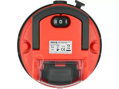 YATO YT-85690 Akkumulátoros porszívó szénkefe nélküli motorral 15L 18V (1 x 9Ah akku + töltő)