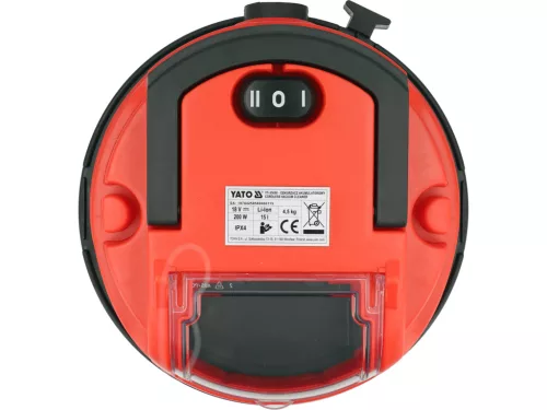 YATO YT-85691 Akkumulátoros porszívó szénkefe nélküli motorral 15L 18V (akku + töltő nélkül)