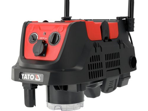 YATO YT-85717 Ipari porszívó automata öntisztító (szűrőrázó) funkcióval 1600W 4in1 (száraz, nedves, porzsákos és porzsák nélküli üzemmód) vakolathoz és gitthez