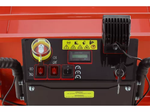 YATO YT-86120 Akkumulátoros gyalogos kíséretű bilenthető platós dömper 1000W 500kg 48V 32Ah