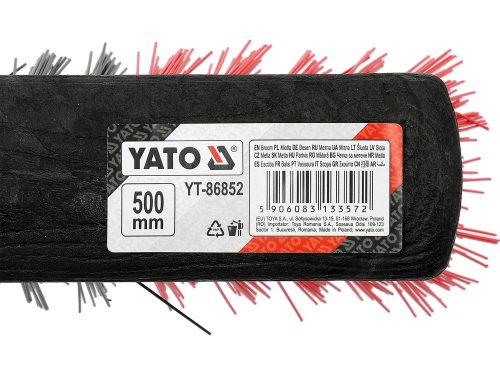YATO YT-86852 Kültéri seprű 500 mm széles fejjel, 1400mm hosszú nyéllel