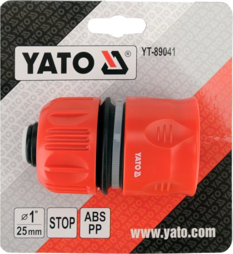 YATO YT-89041 1 colos nagy áramlású gyorscsatlakozó vízstop funkcióval